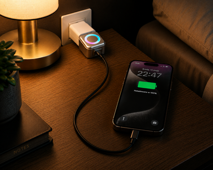 SafeCharge™ 140W USB-C  Inteligentne Automatyczne Odłączanie Ładowania